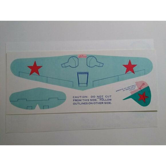 Airplane Toy Jack Armstrong Tru-Flite Model Of Russian Yak 1-26 GM Cereal 1944 - Picture 4 of 5